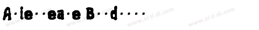 Alienweare Bold字体转换